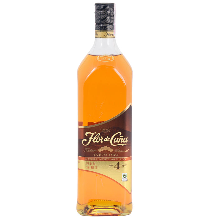 Ron Flor De Caña 4 Años Gold X 1L