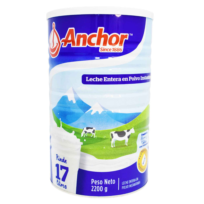 Leche Entera Instantánea En Polvo Ancla X 2200G