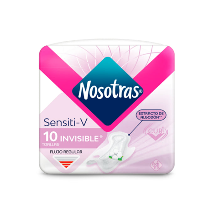 Nosotras Sensiti-V Invisible X 10 Unidades