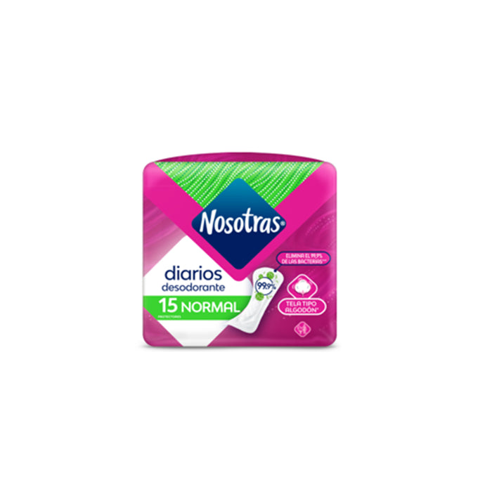 Protectores Diarios Nosotras Normal Desodorante X 15 Unidades