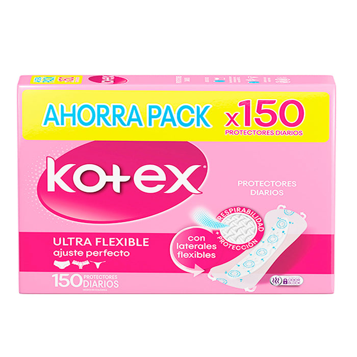 Protectores Diarios Kotex Ultra Flexible X 150 Unidades