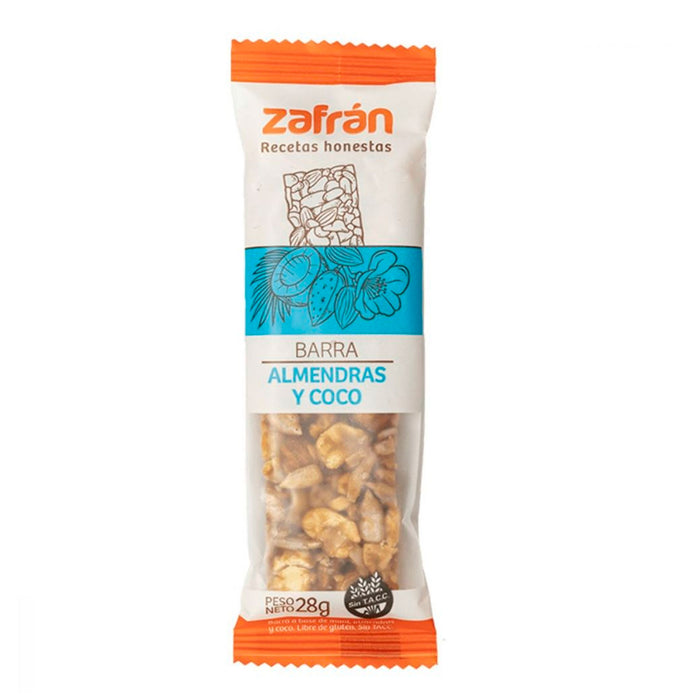 Zafran barras almendras y coco x 28gr