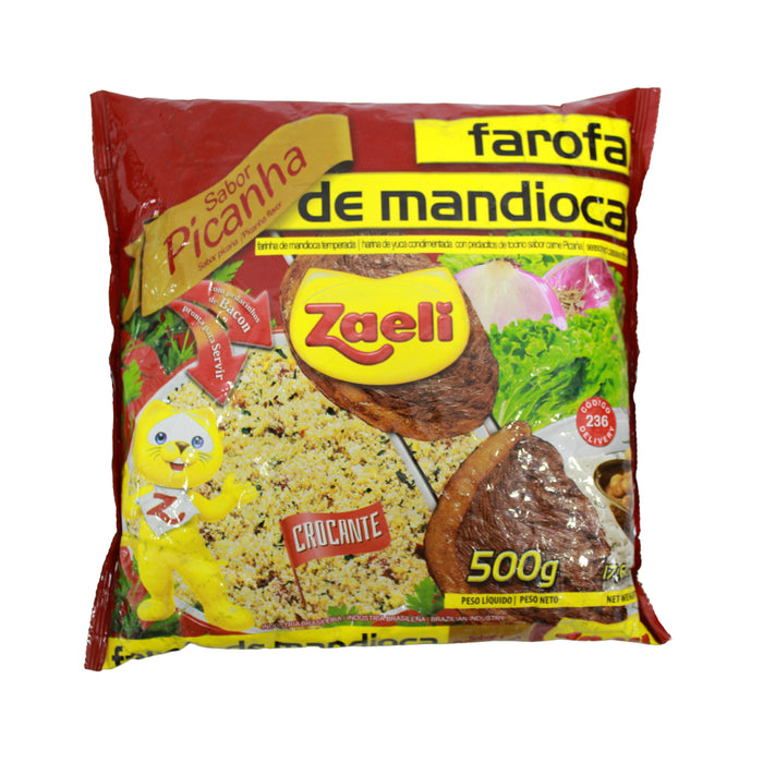 Zaeli farofa de mandioca picanha x 500gr
