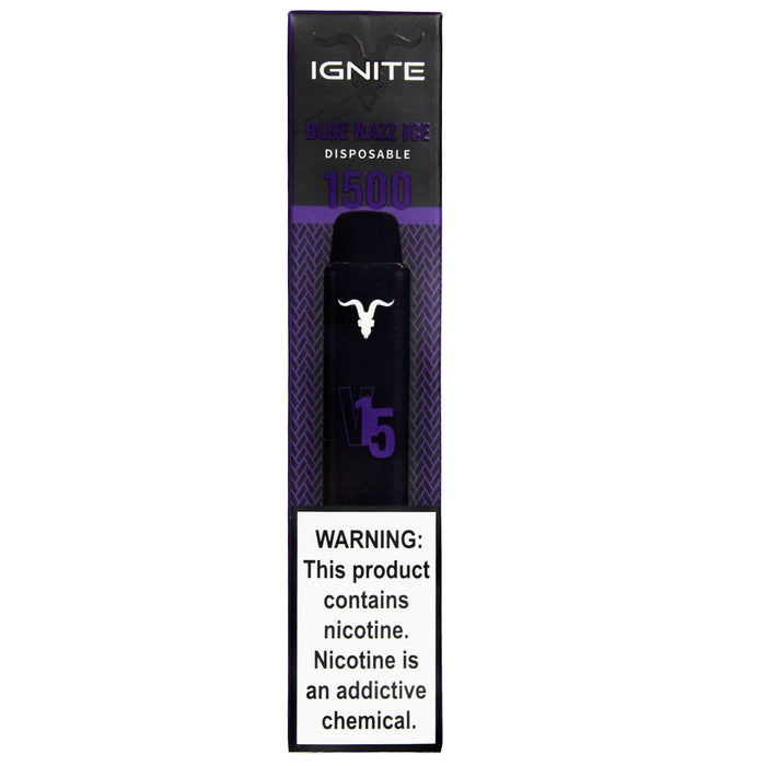 Ignite Vape V15 Blue Razz Ice 1500 Puffs
