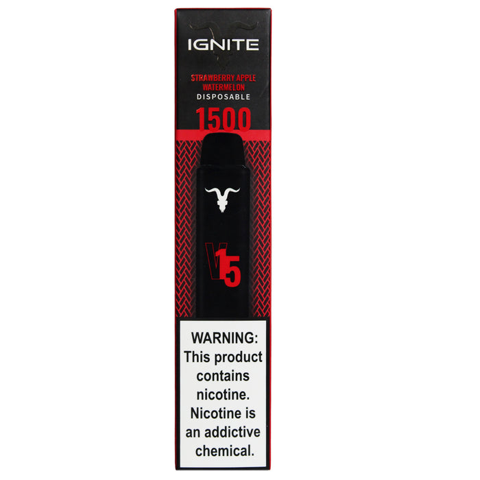 Ignite Vape V15 Strawberry Apple Watermelon 1500 Puffs