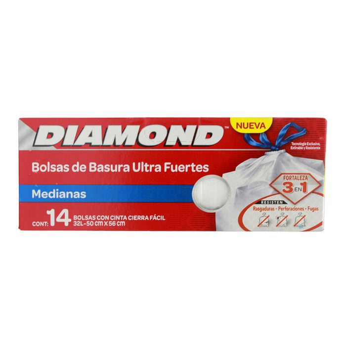 Diamond Bolsa De Basura X 14 Unidades Medium