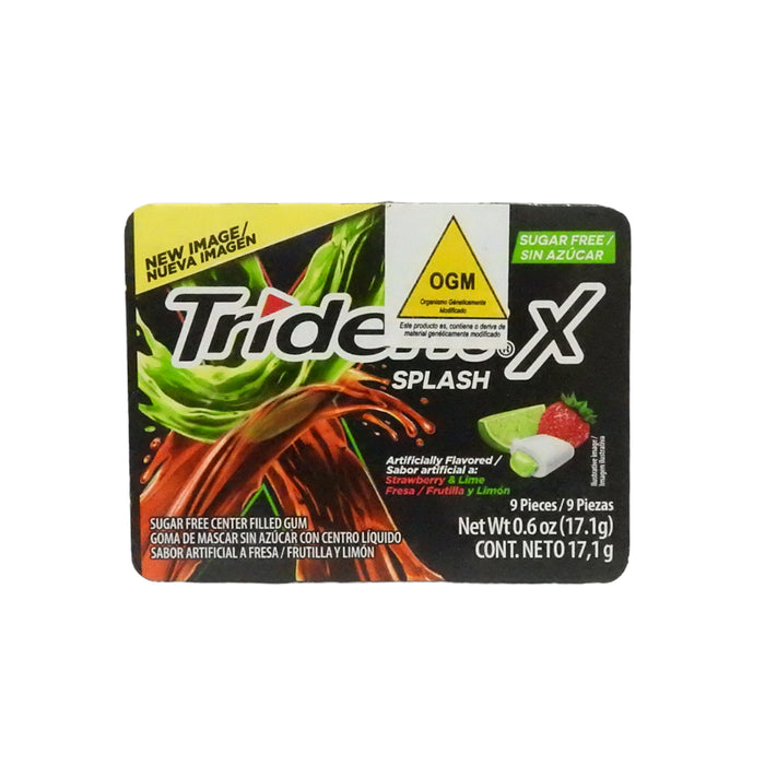 Trident X Splash Chicle X 9 Unidades Frutilla+Limon