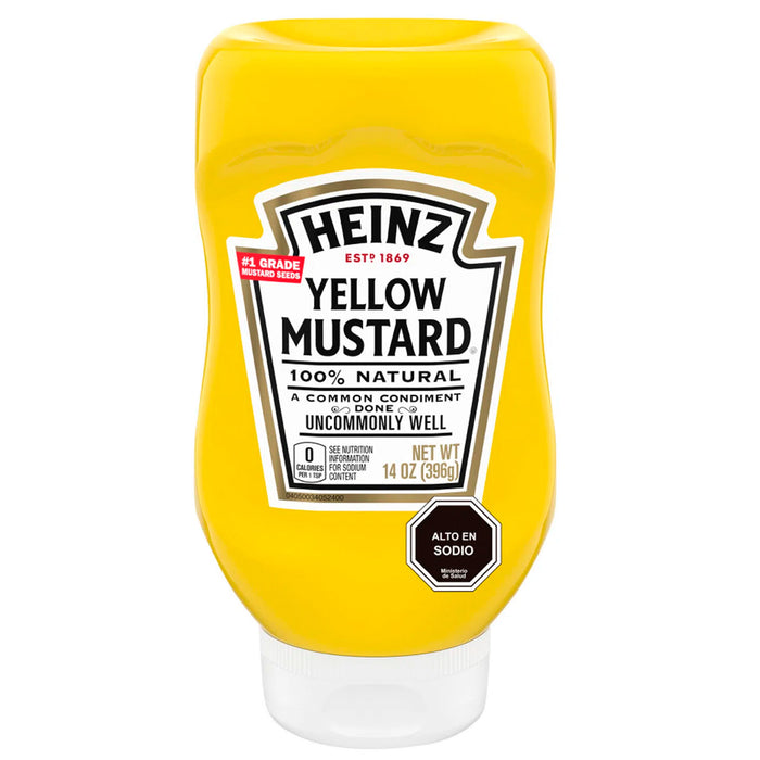 Mostaza Heinz Yellow Mustard 14Oz X 396G
