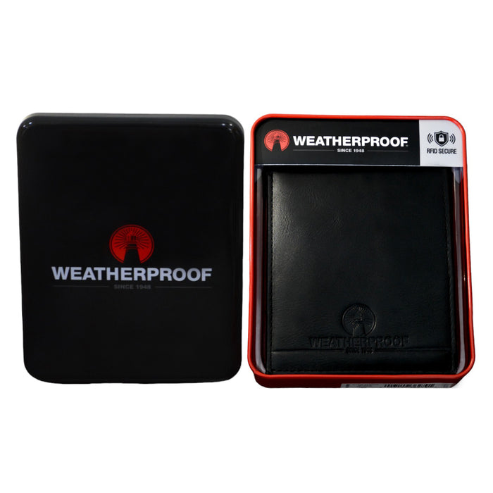 Billetera De Cuero Wheaterproof Negro 31Wf220002