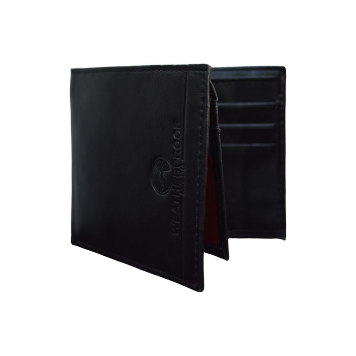Billetera De Cuero Wheaterproof Negro 31Wf220002