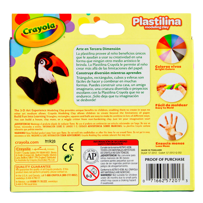 Crayola Plastilina Modeling Cray X 12 Piezas
