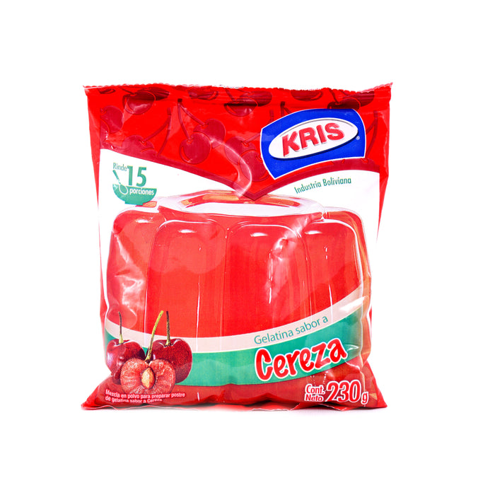 Gelatina Kris Sabor Cereza X 230G