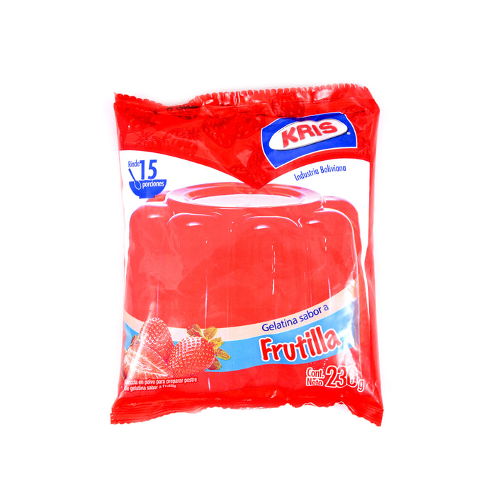 Gelatina Kris Sabor Frutilla X 230G
