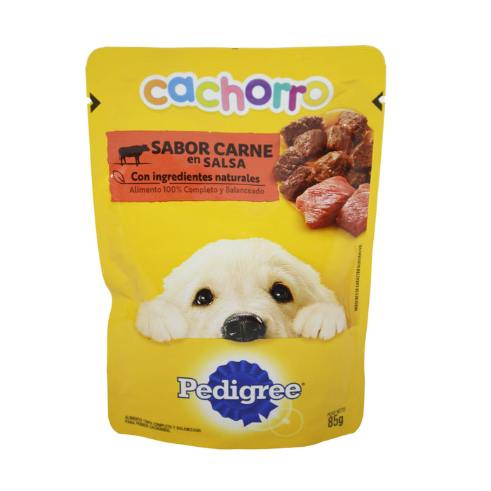 Alimento Pedigree Para Cachorro Sabor Carne En Salsa X 85G