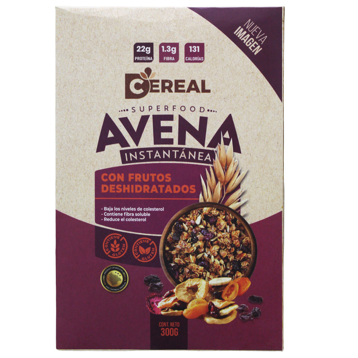 Cereal D-Avena Instantánea Con Frutos Deshidratados X 300G