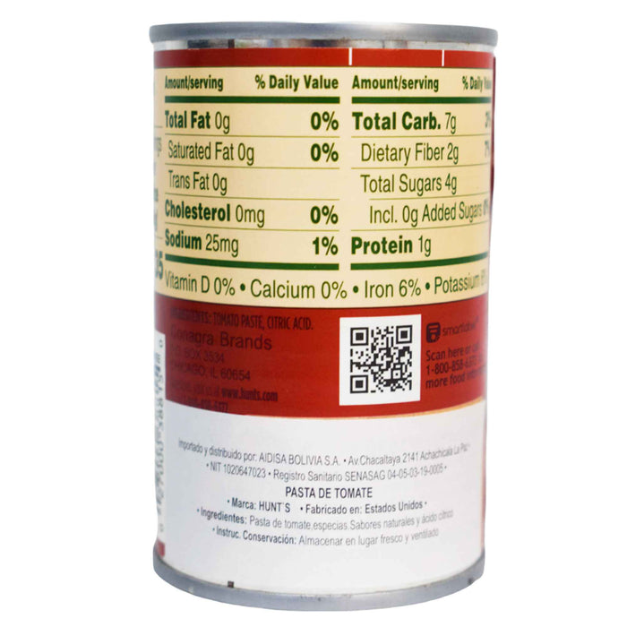 Pasta De Tomate Hunt's Natural X 170G