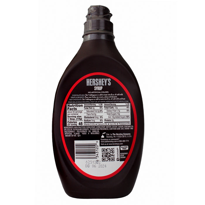 Hersheys Syrup Chocolate Frasco X 680G