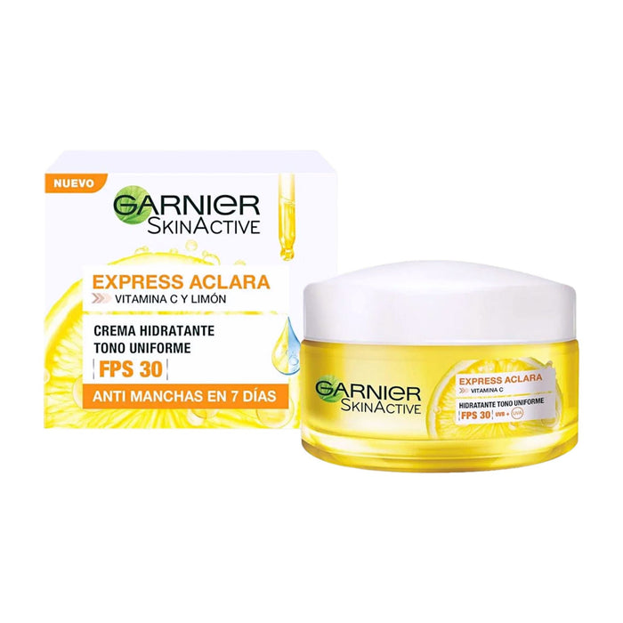Pack Garnier Express Aclara Serum + Crema Fps30 + Mascarilla