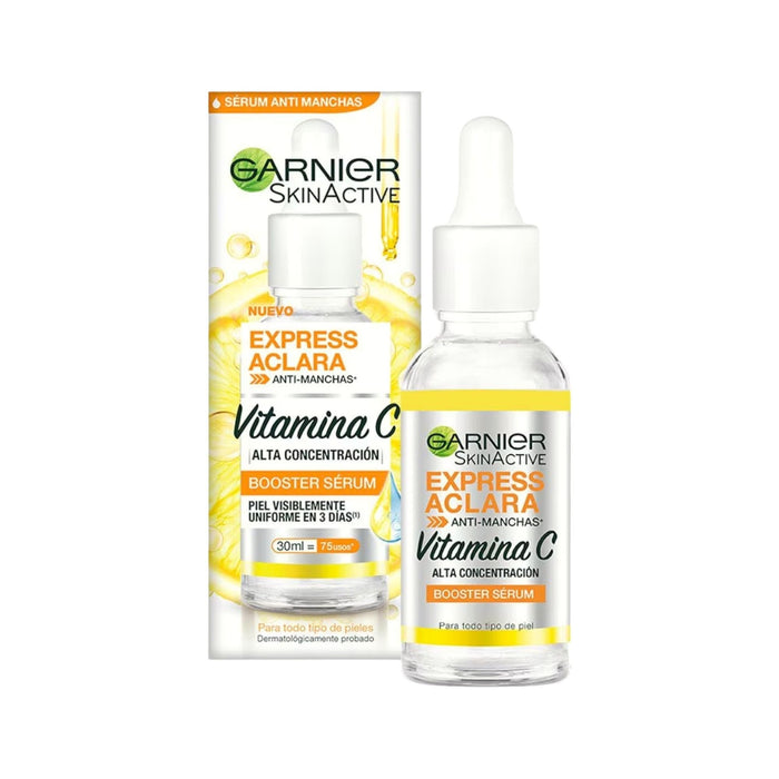 Pack Garnier Express Aclara Serum + Crema Fps30 + Mascarilla