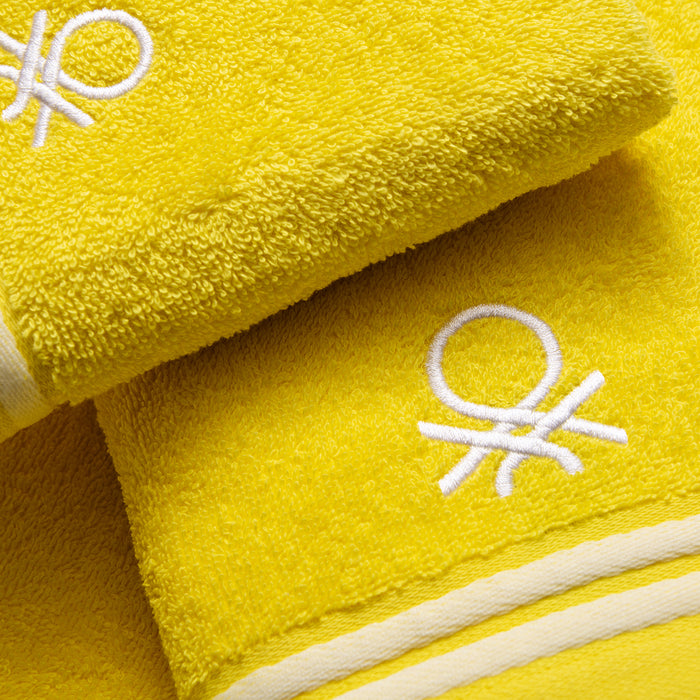 Benetton Toalla De Bano Color Amarillo 70X140cm