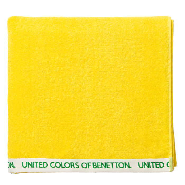 Benetton Toalla De Playa Color Amarillo 90X160cm