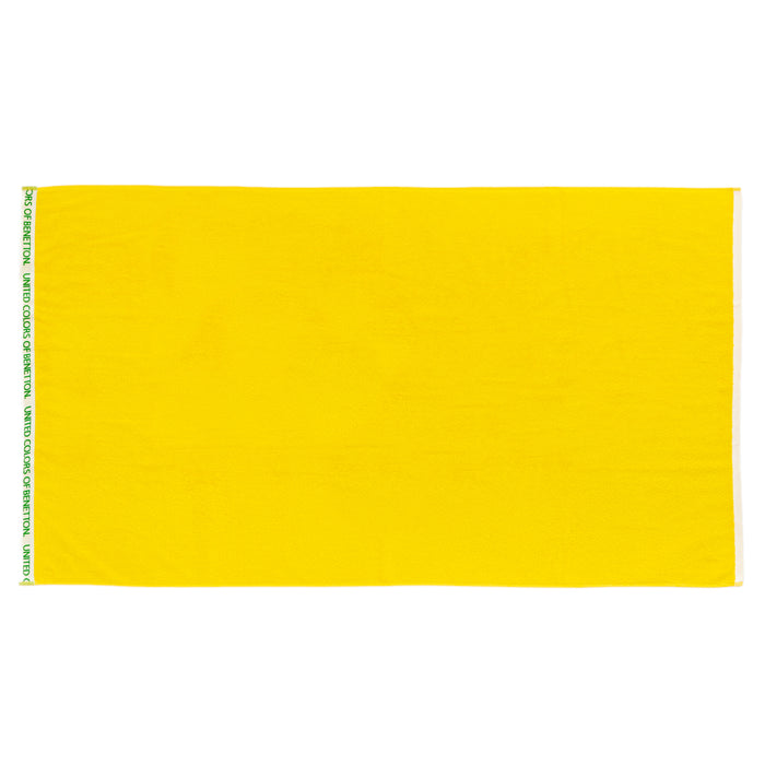 Benetton Toalla De Playa Color Amarillo 90X160cm
