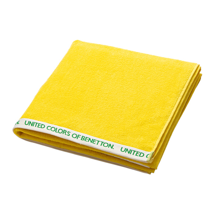 Benetton Toalla De Playa Color Amarillo 90X160cm