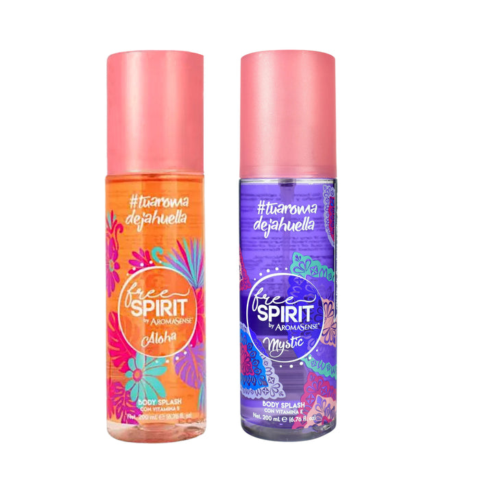Pack Splash Free Spirit By Aromasense Mystic 200Ml+Aloha 200Ml