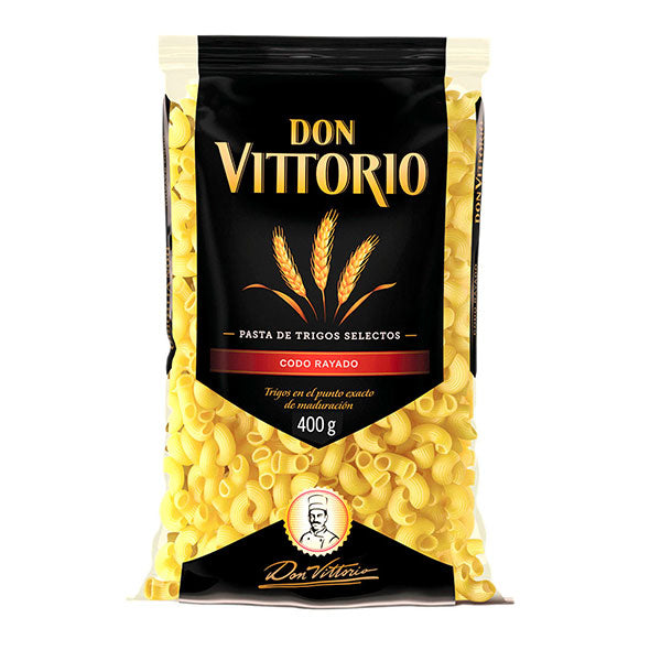 Pasta Don Vittorio Fideo Codo Rayado X 400G