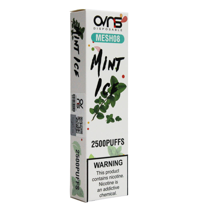 Ovns 2500 Puff 2% Nico Mint Ice Cigarrillo