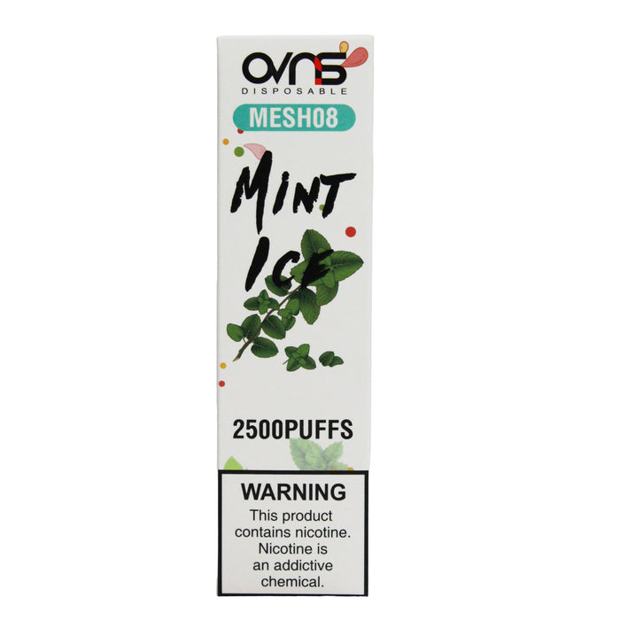 Ovns 2500 Puff 2% Nico Mint Ice Cigarrillo