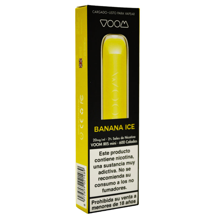 Voom Iris Mini Banana Ice Vape 600 Puff