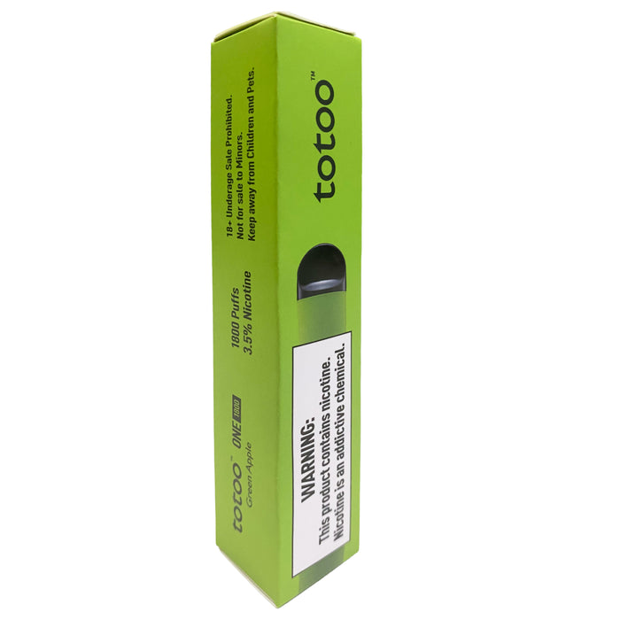 Totoo One Green Apple Vape 1800 Puffs