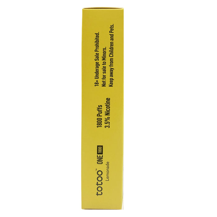 Vape Totoo One Lemonade 1800 Puffs