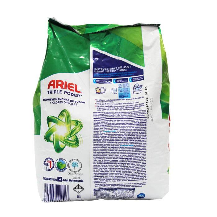 Detergente Ariel Triple Poder X 1Kg