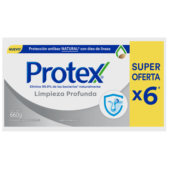 Pack Jabón Protex Limpieza Profunda X 6 Unidades