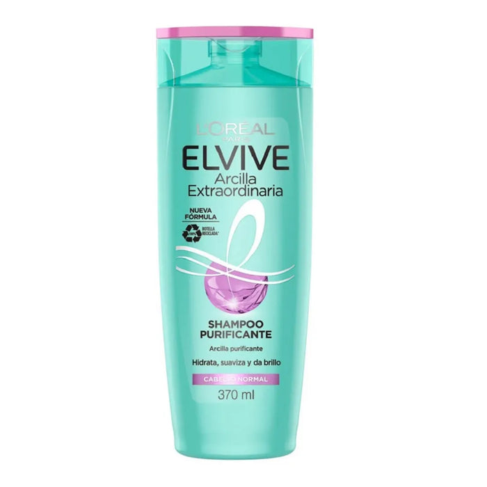 Elvive Shampoo Arcilla Extraordinaria X 370Ml