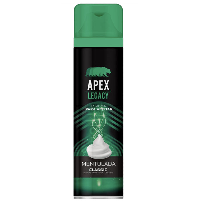 Apex Legacy Espuma Para Afeitar Mentolado X 414Ml