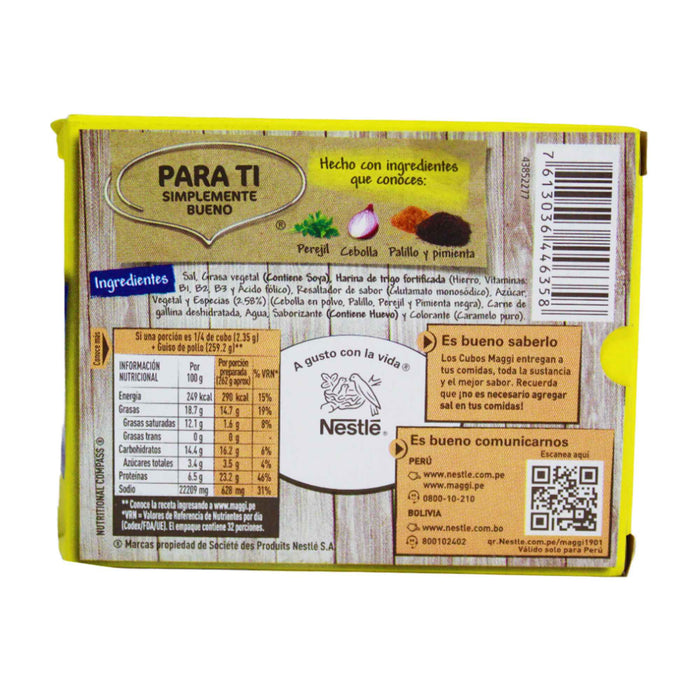 Maggi Caldo En Cubo Sabor Gallina X 75.2G