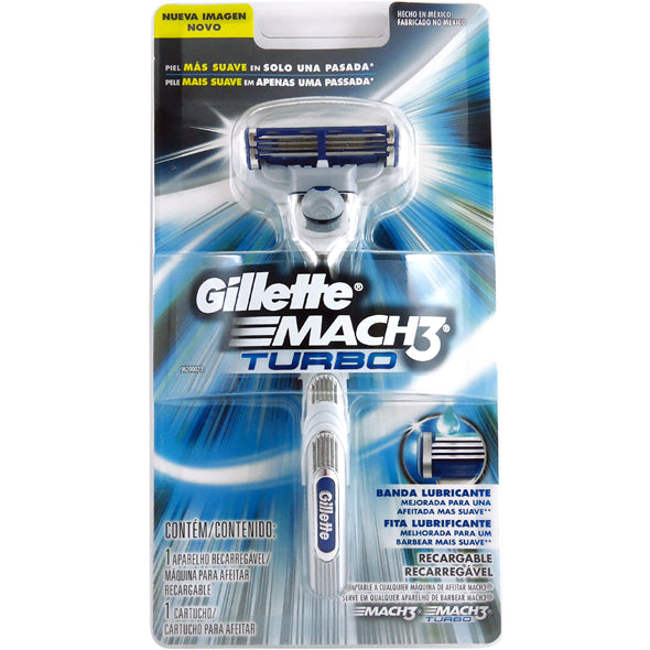 Afeitadora Gillette Mach3 Turbo X Unidad