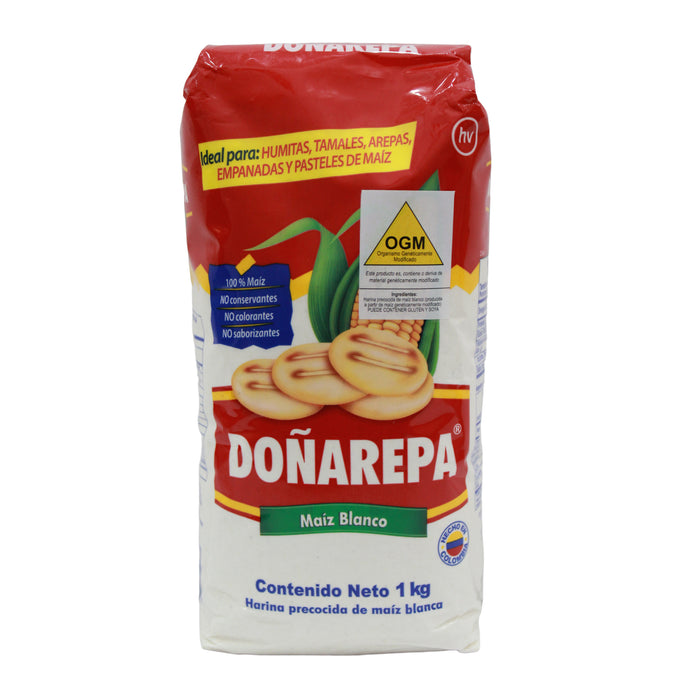 Harina Precocida Donarepa Maíz Blanco X 1Kg