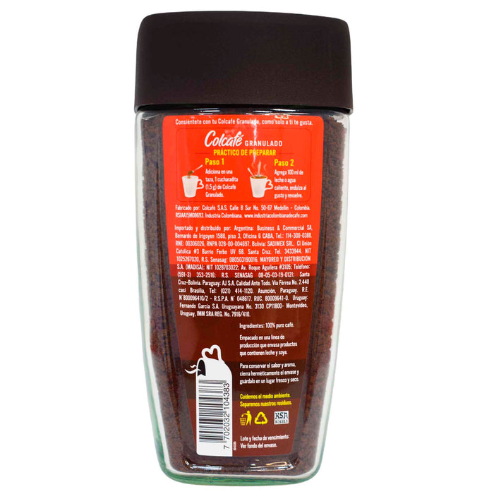 Colcafe Cafe Instantaneo Granulado Puro X 170G