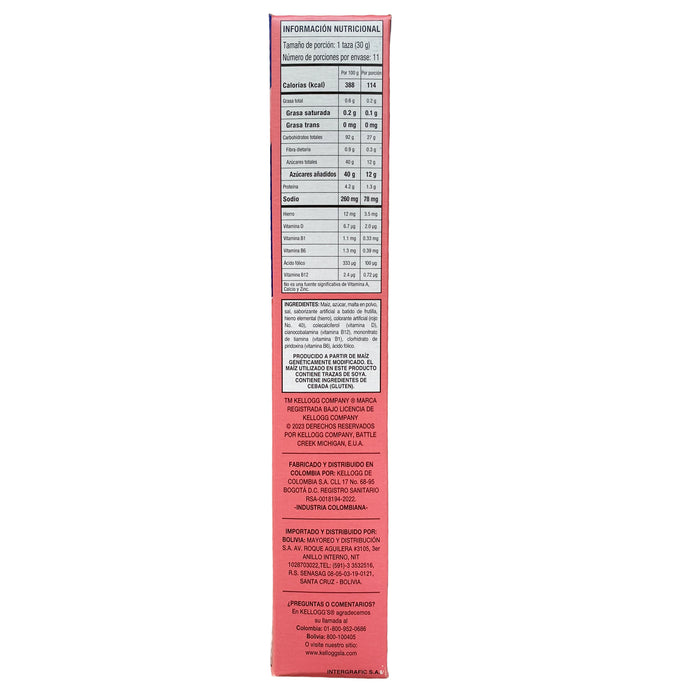 Cereal Kellogg's Zucaritas Batido De Frutilla X 330G