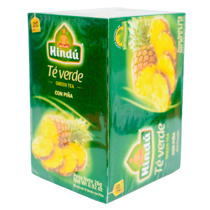 Té Hindú Verde Con Piña X 20 Unidades