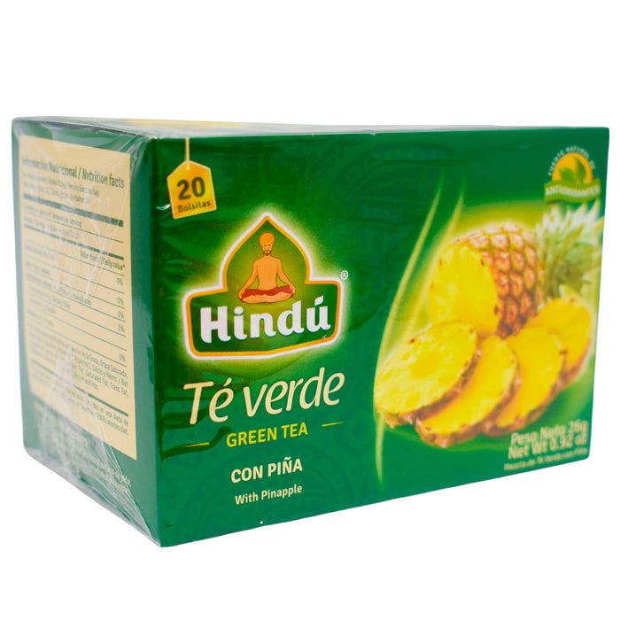 Té Hindú Verde Con Piña X 20 Unidades