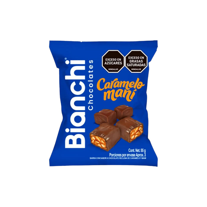 Barra Rellena Bianchi Caramelo Mani X 55G