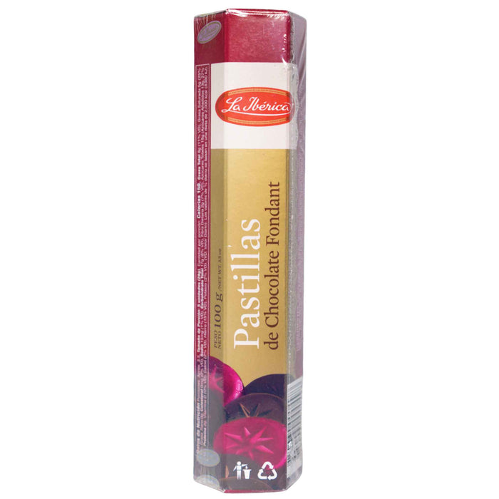 La iberica pastillas de chocolate fondant x 100gr