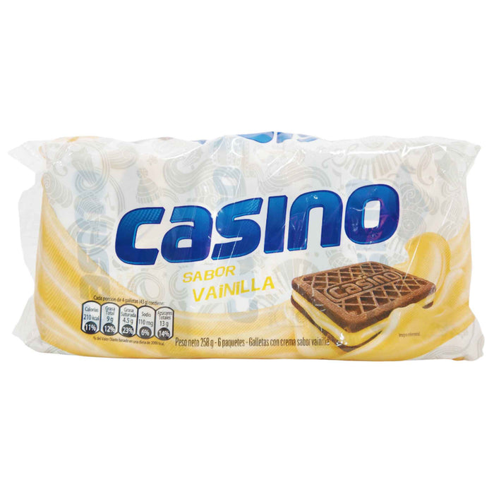 Casino Galleta Sabor Vainilla X 258G