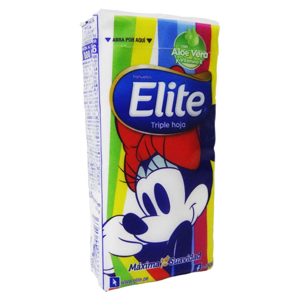 Elite Pañuelo De Bolsillo Triple Hoja Disney X 10 Unidades