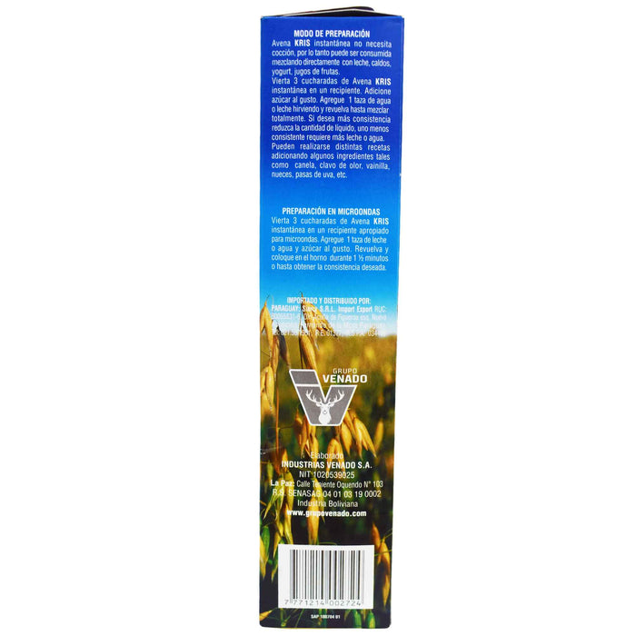 Avena Kris Instantánea En Hojuelas X 400G